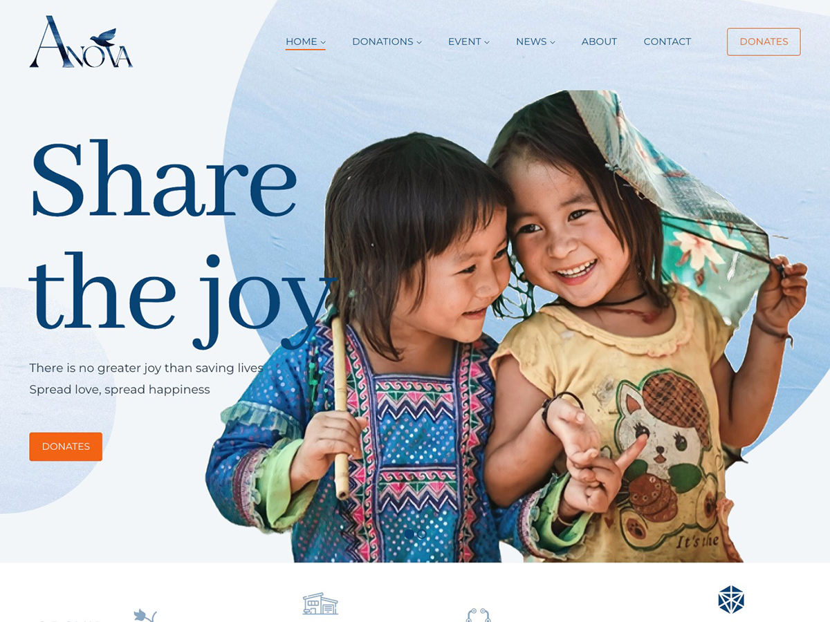 Anova - Charity & Donation WordPress Theme
