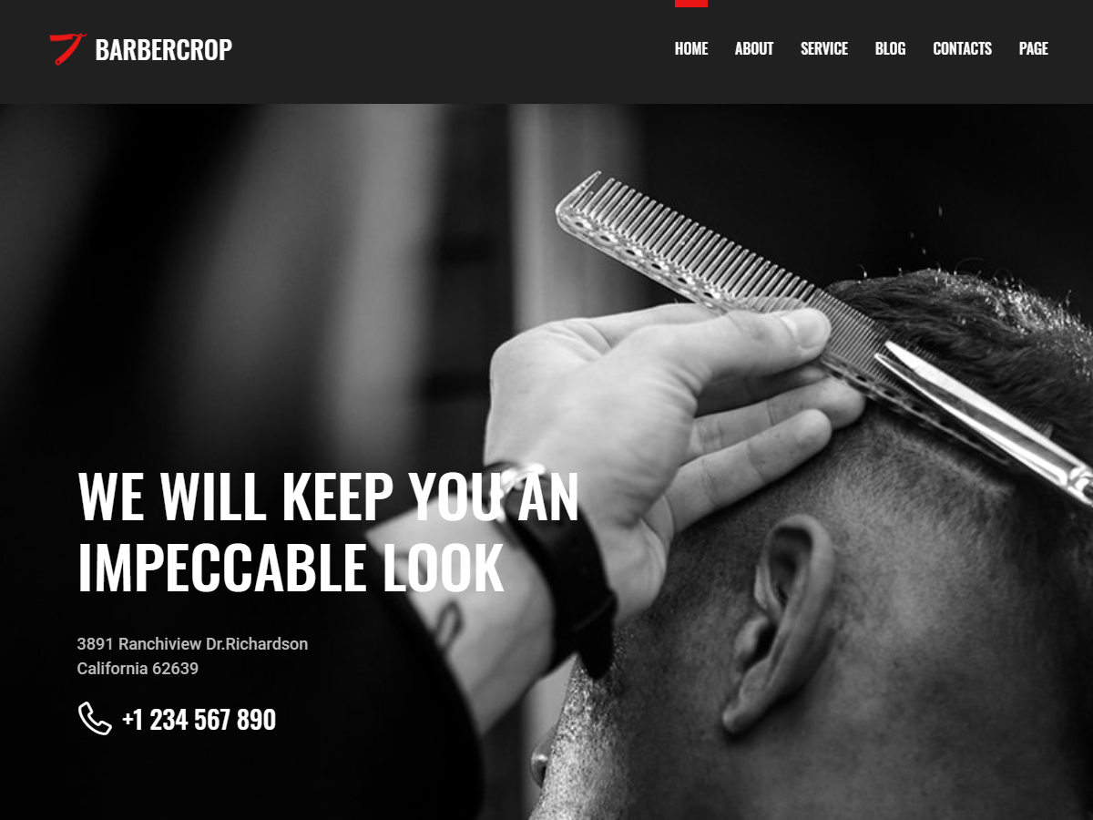 Barbercrop – Hairdressing WordPress Theme
