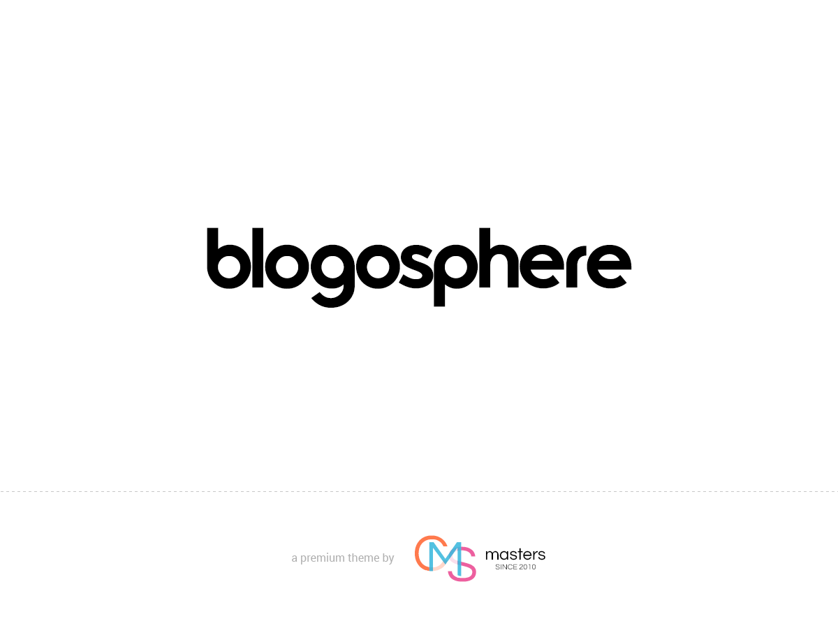 Blogosphere - Multipurpose Blogging Theme