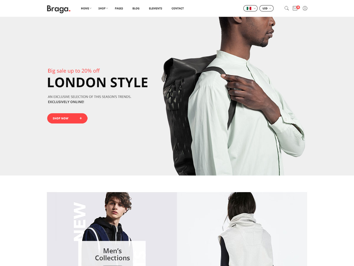 Braga - Fashion Theme for WooCommerce WordPress
