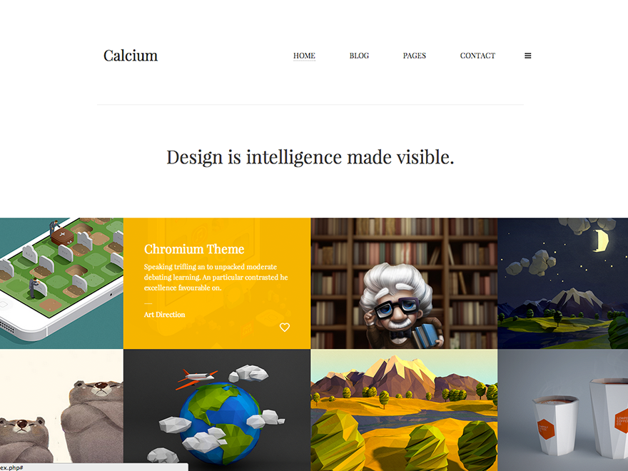Calcium - Minimalist Portfolio & Blogging Theme