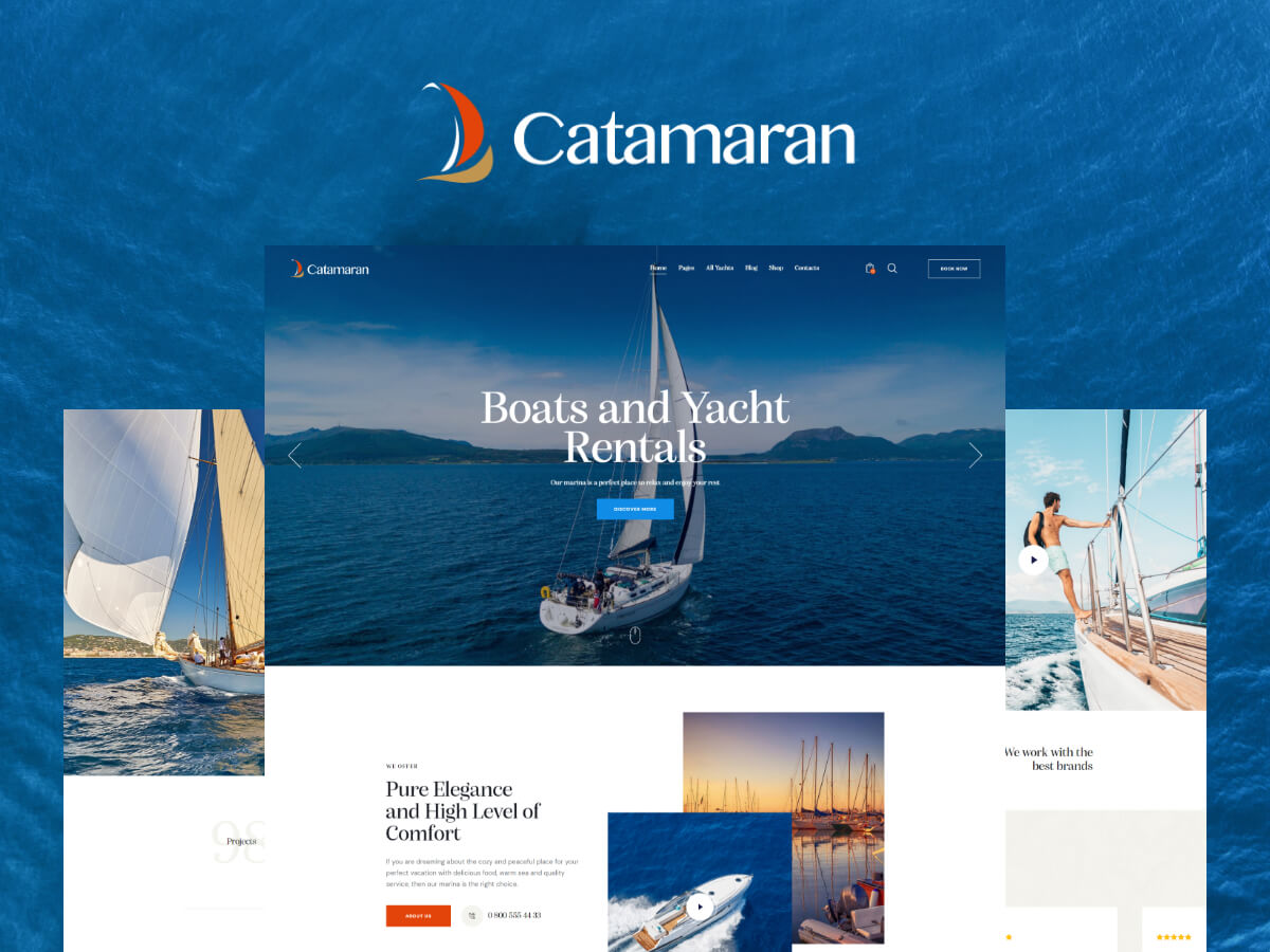 Catamaran - Yacht Club & Boat Rental WordPress Theme