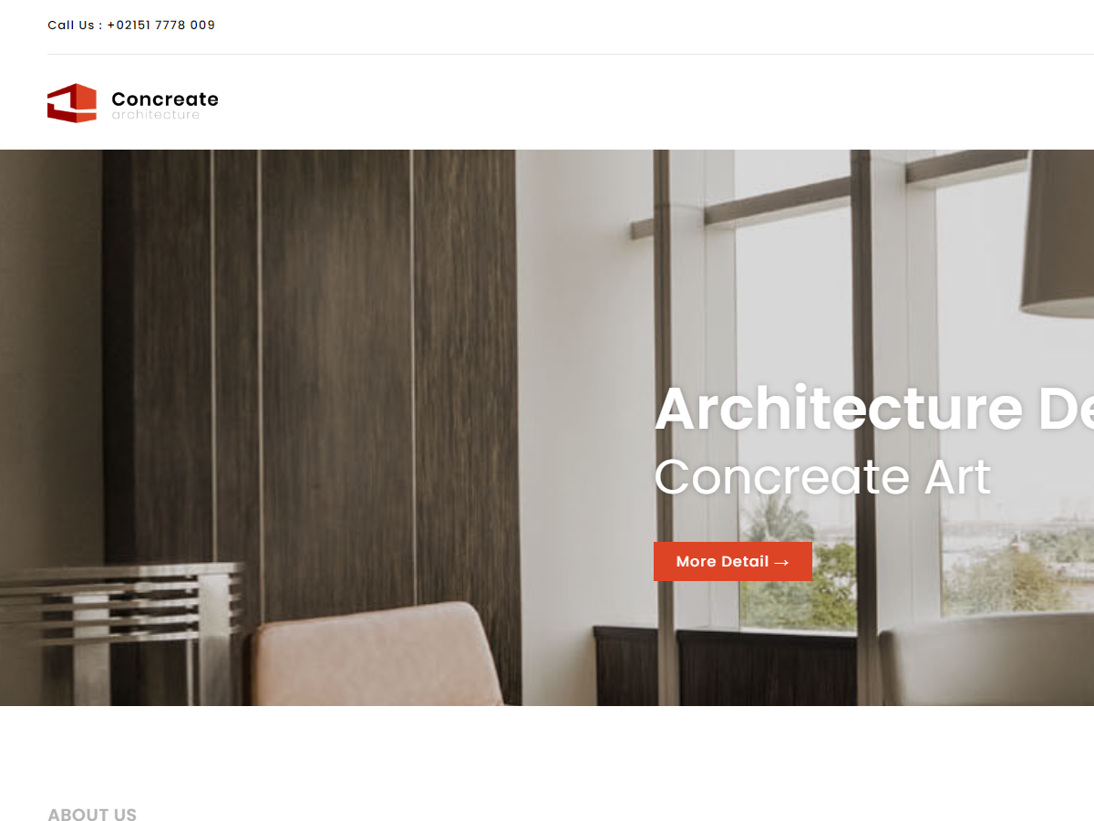 Concreate - Interior Architecture WordPress Theme