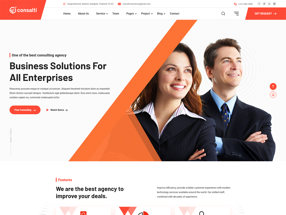 Consalti - Consultancy & Business WordPress Theme