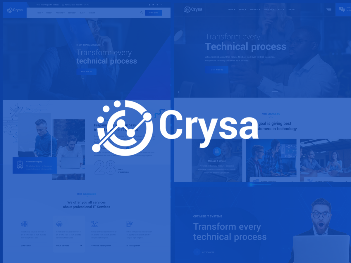 Crysa - Technology & IT Solutions WordPress Theme