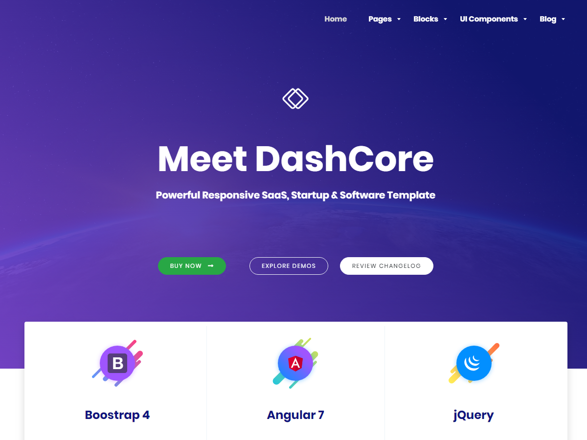 DashCore - Startup & Software WordPress Theme