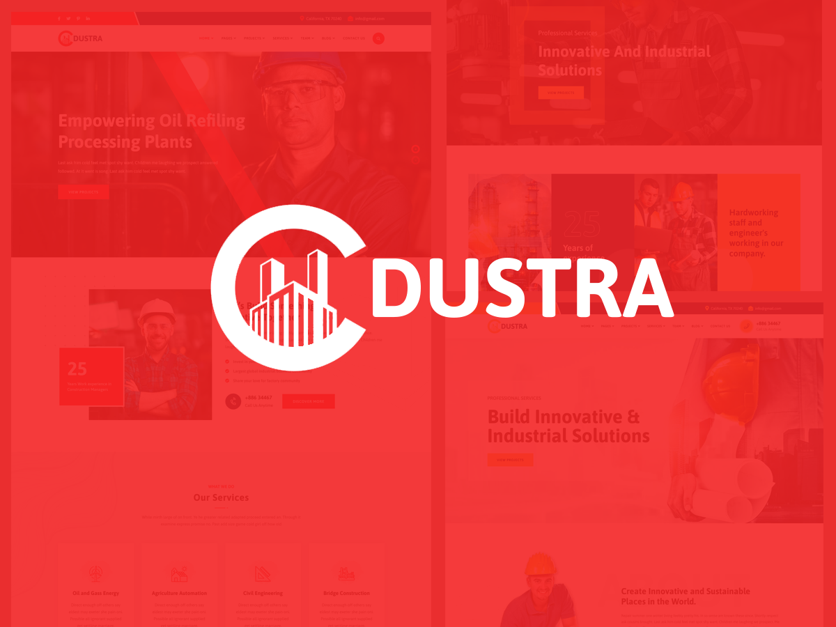 Dustra - Industrial & Construction WordPress Theme