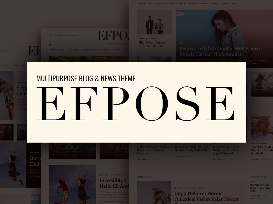 Efpose - Multipurpose Blog & Newspaper WordPress Theme