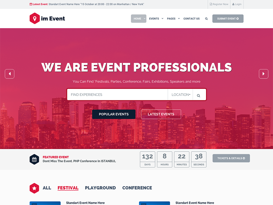 Event Management WordPress Theme