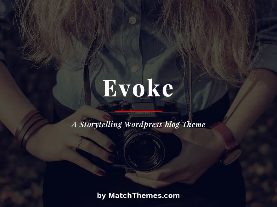 Evoke Photo Stories Blog WordPress Theme