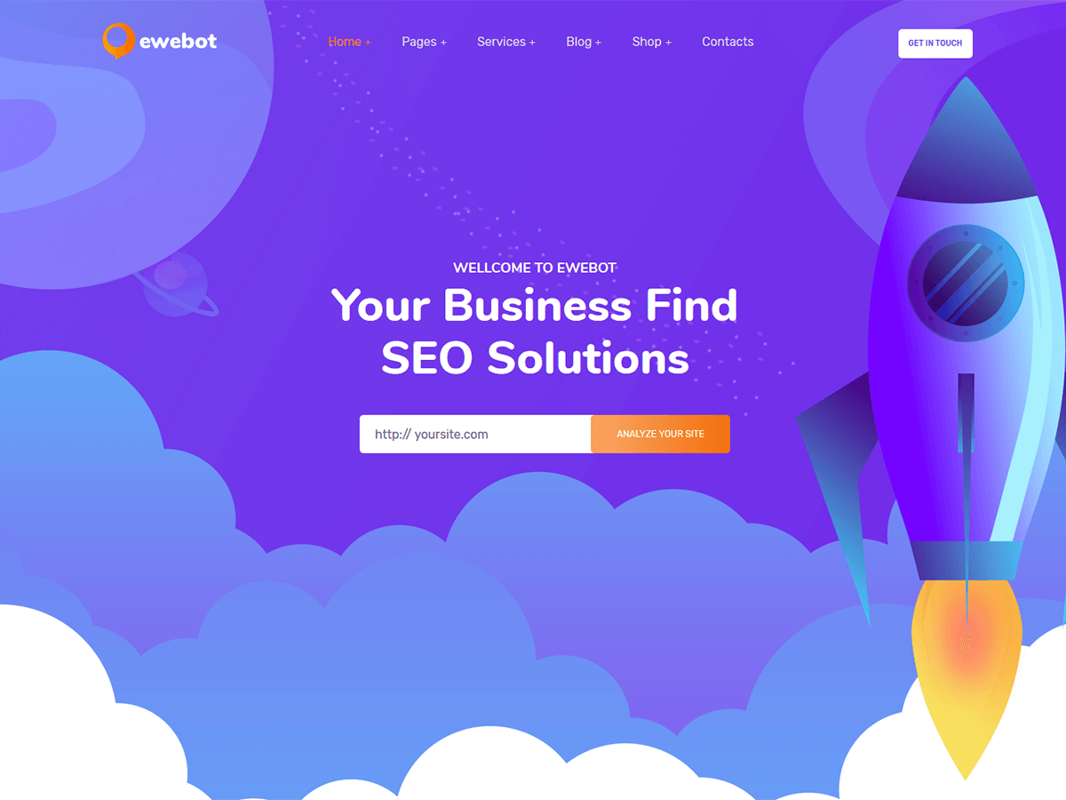 Ewebot - SEO Marketing Digital Agency WordPress Theme