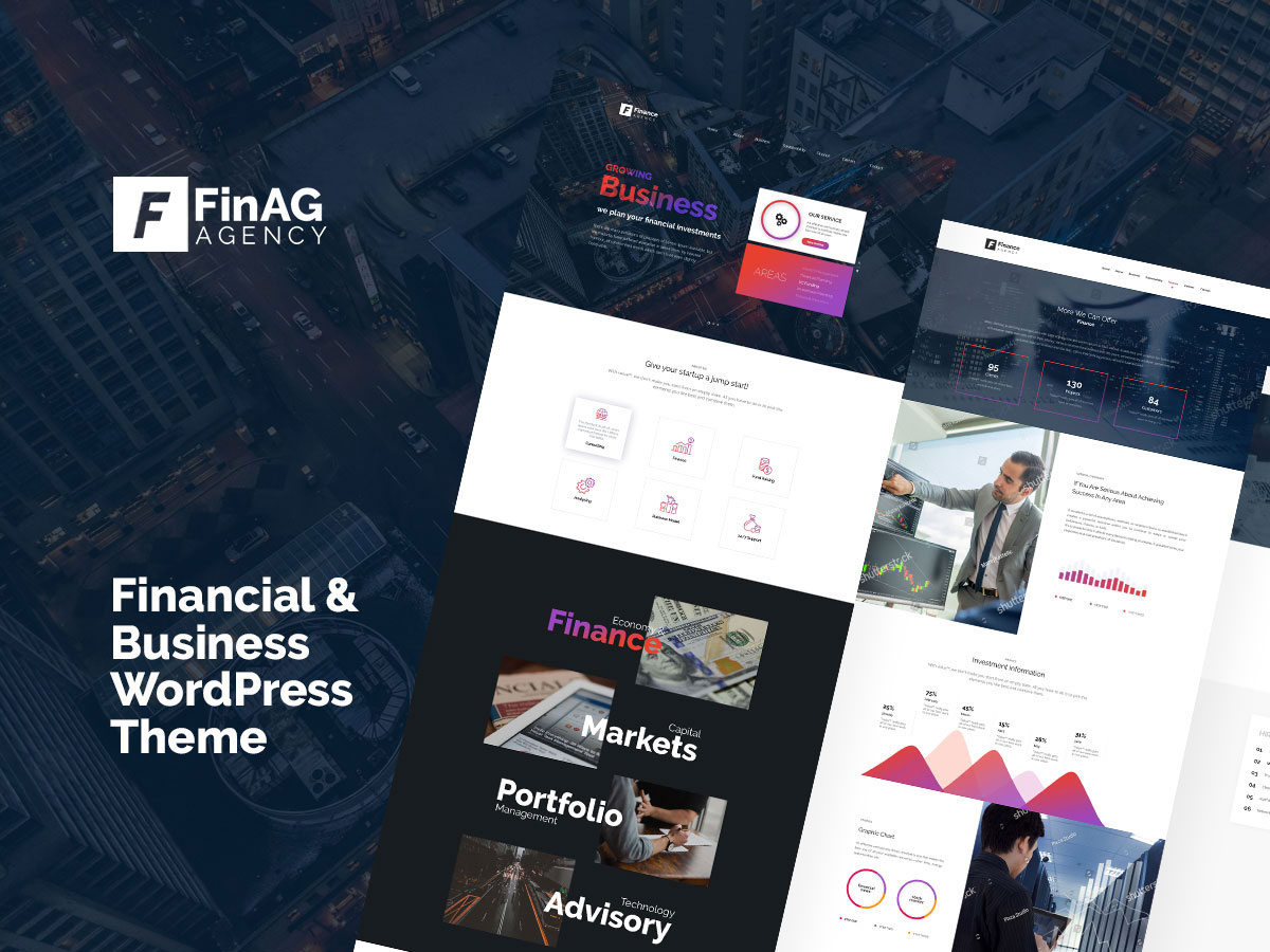 Finag - Creative & Finance Agency WordPress Theme