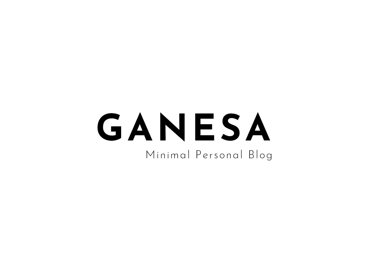 Ganesa - Minimal WordPress Personal Blog Theme