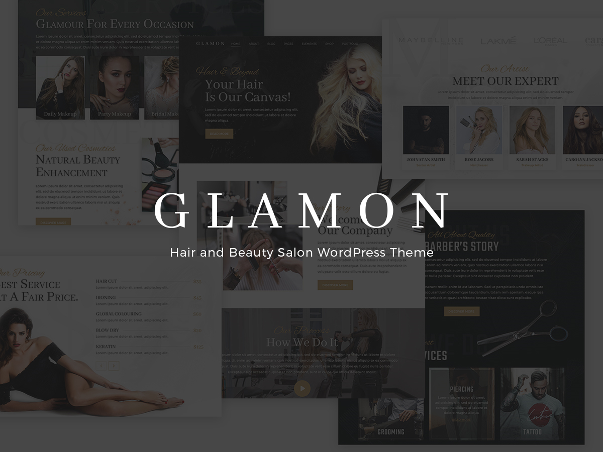 Glamon - Salon & Barber Shop Theme