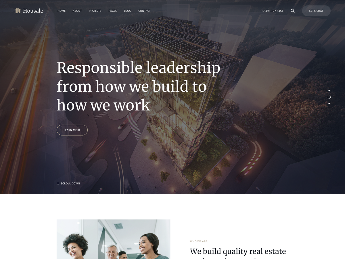 Housale - Real Estate Group WordPress Theme