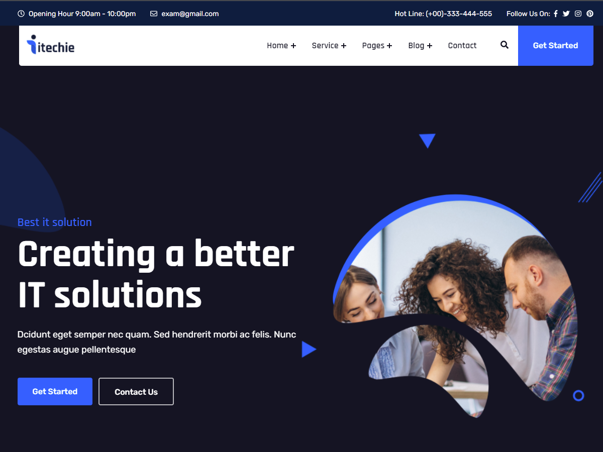 Itechie - IT Solutions & Services WordPress Theme