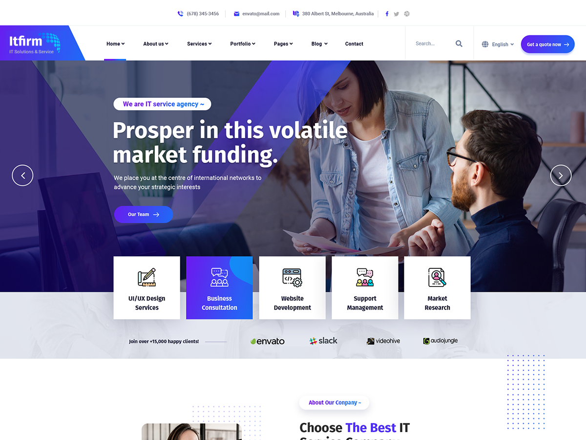 ITfirm - IT Solutions Services WordPress Theme