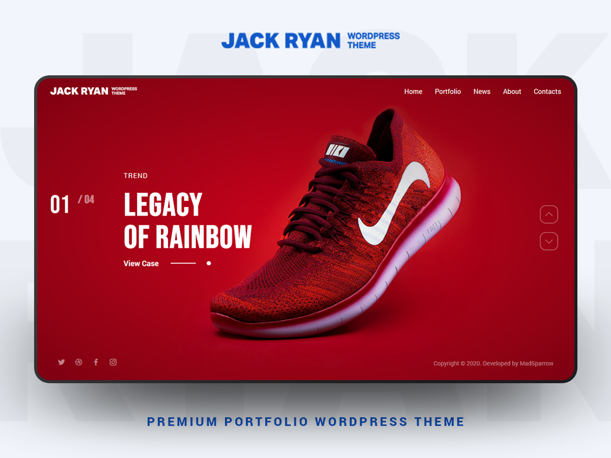 Jack Ryan - Creative Portfolio WordPress Theme