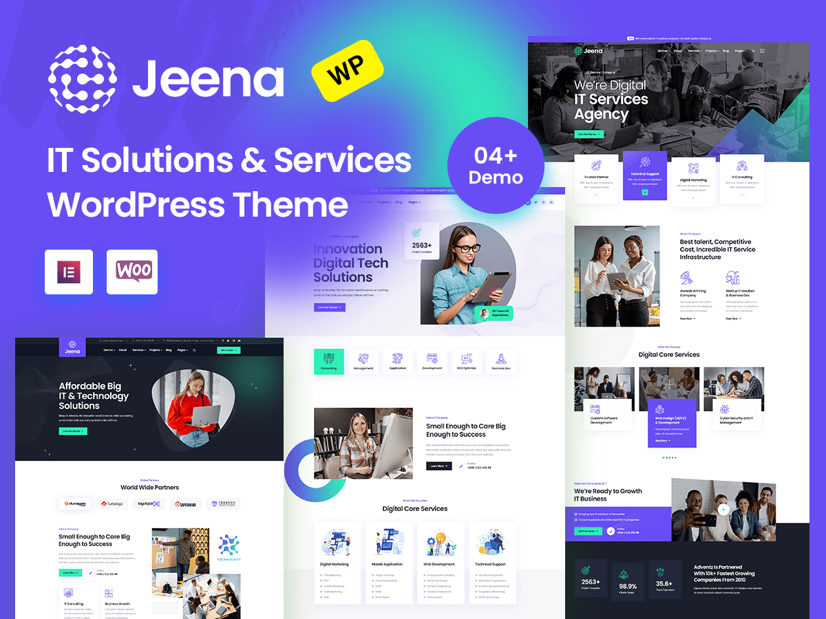 Jeena | IT Solutions & Technology  WordPress Theme