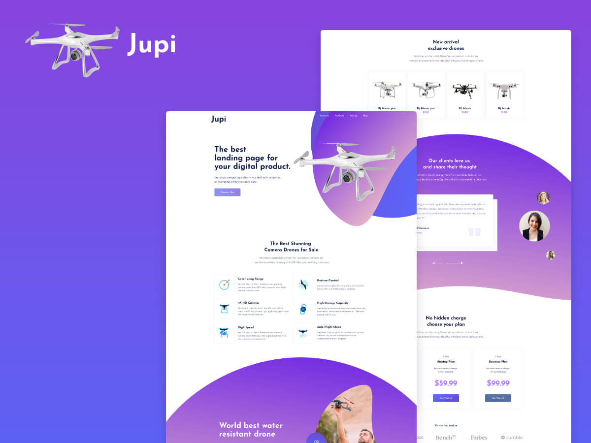 Jupi - Product Landing Theme