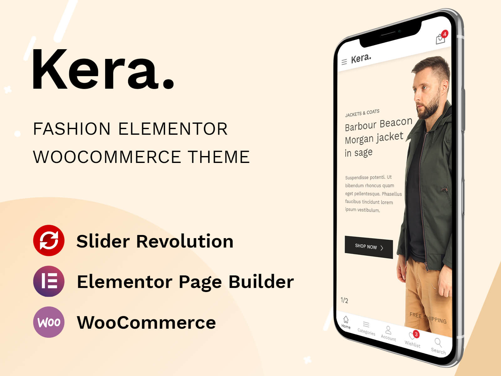 Kera - Fashion Elementor WooCommerce Theme
