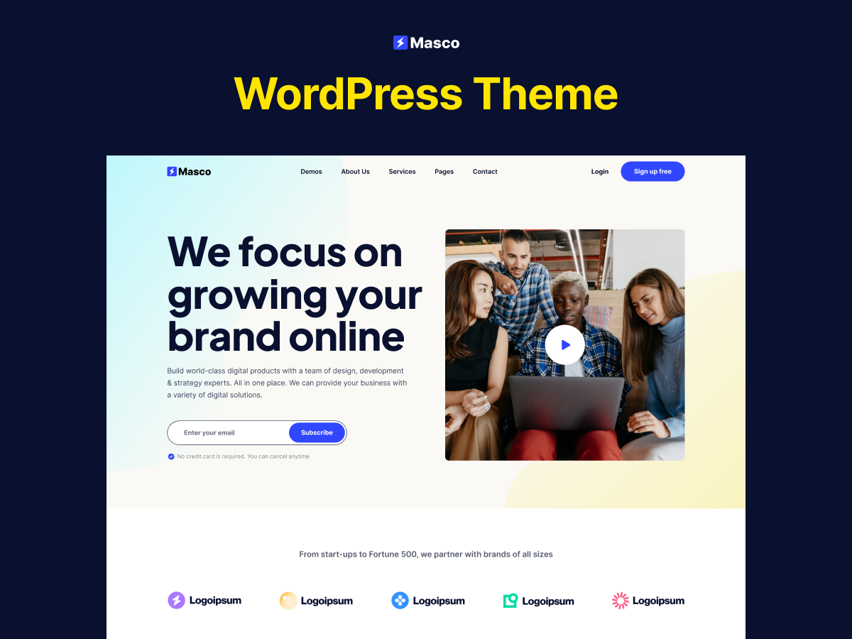 Masco - Saas Software Startup WordPress Theme