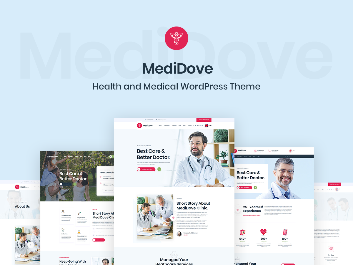 MediDove - Medical and Health WordPress Theme