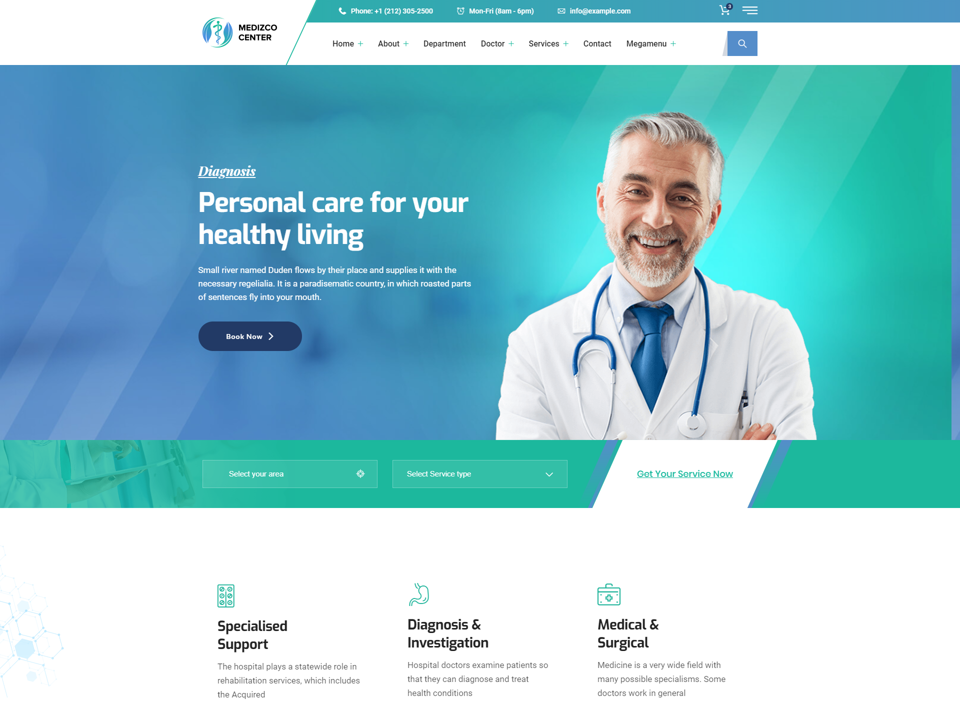 Medizco - Medical Health & Dental Care Clinic WordPress Theme