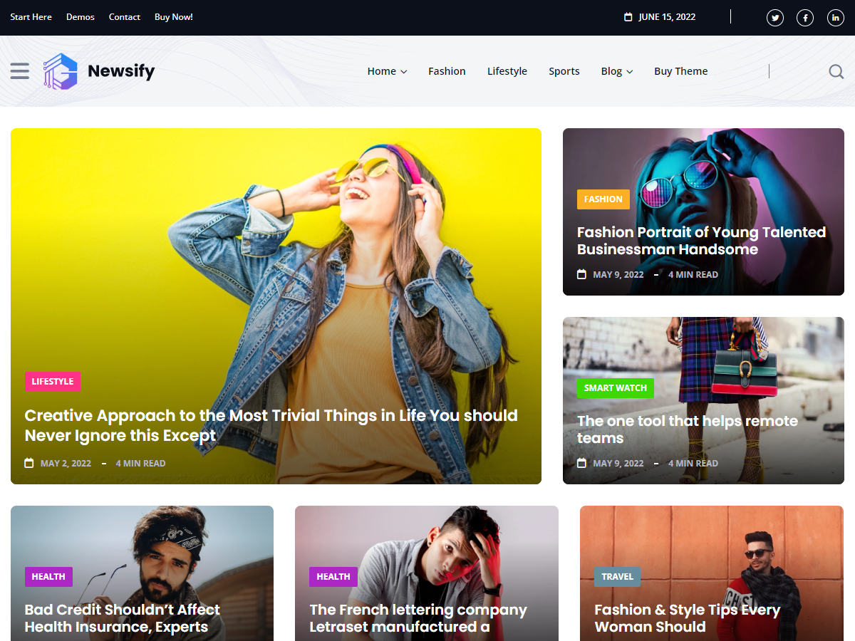 Newsify - Magazine WordPress Theme