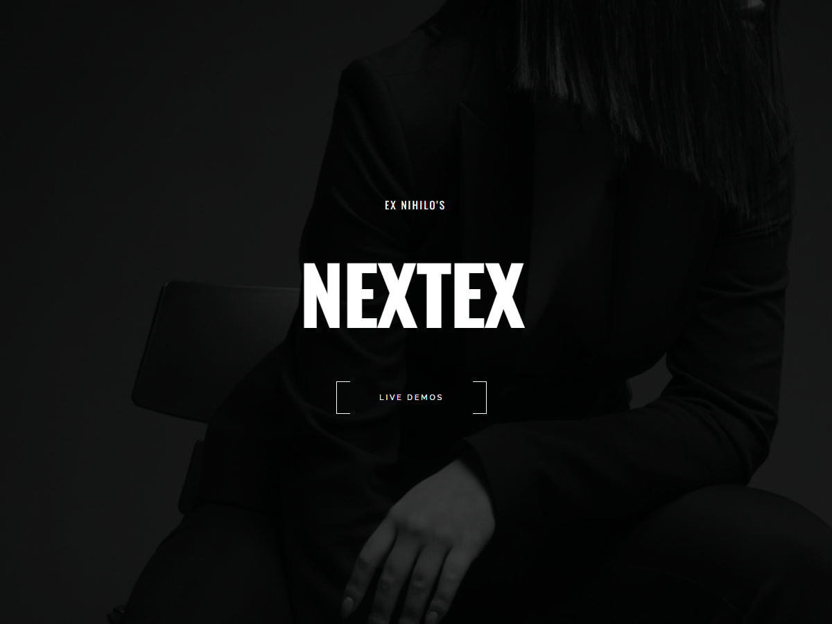 Nextex - One Page Photography WordPress Theme
