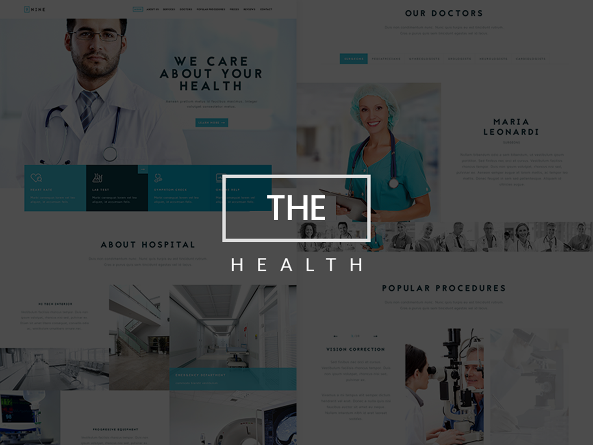 The Hospital - One and Multi Page Health Theme