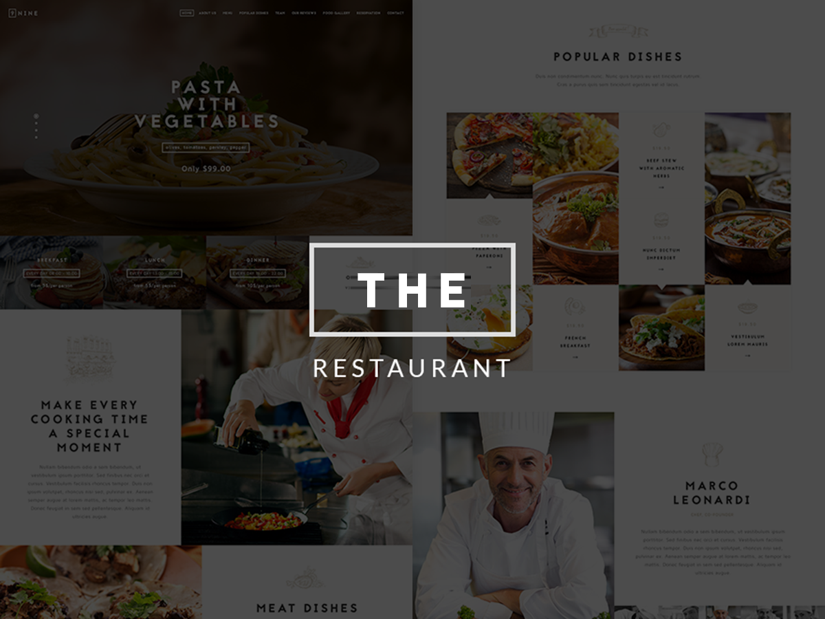 The Restaurant Restauranteur and Catering WP Theme