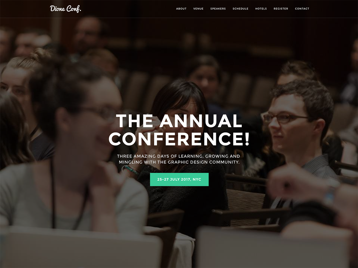 Dione – Conference & Event WordPress Theme