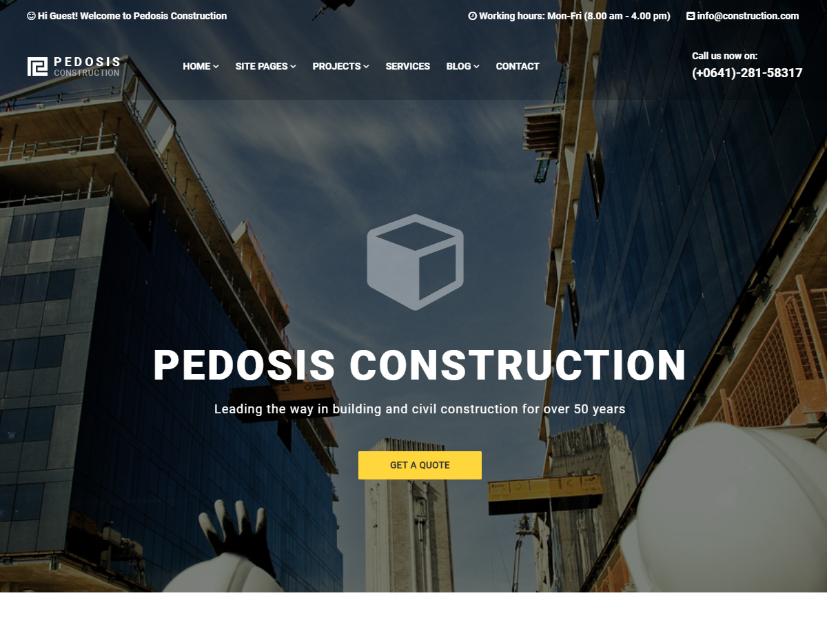 Pedosis - Construction Responsive WordPress