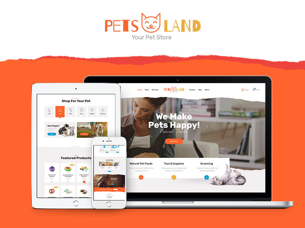 Pets Land | Domestic Animals Shop & Veterinary WP