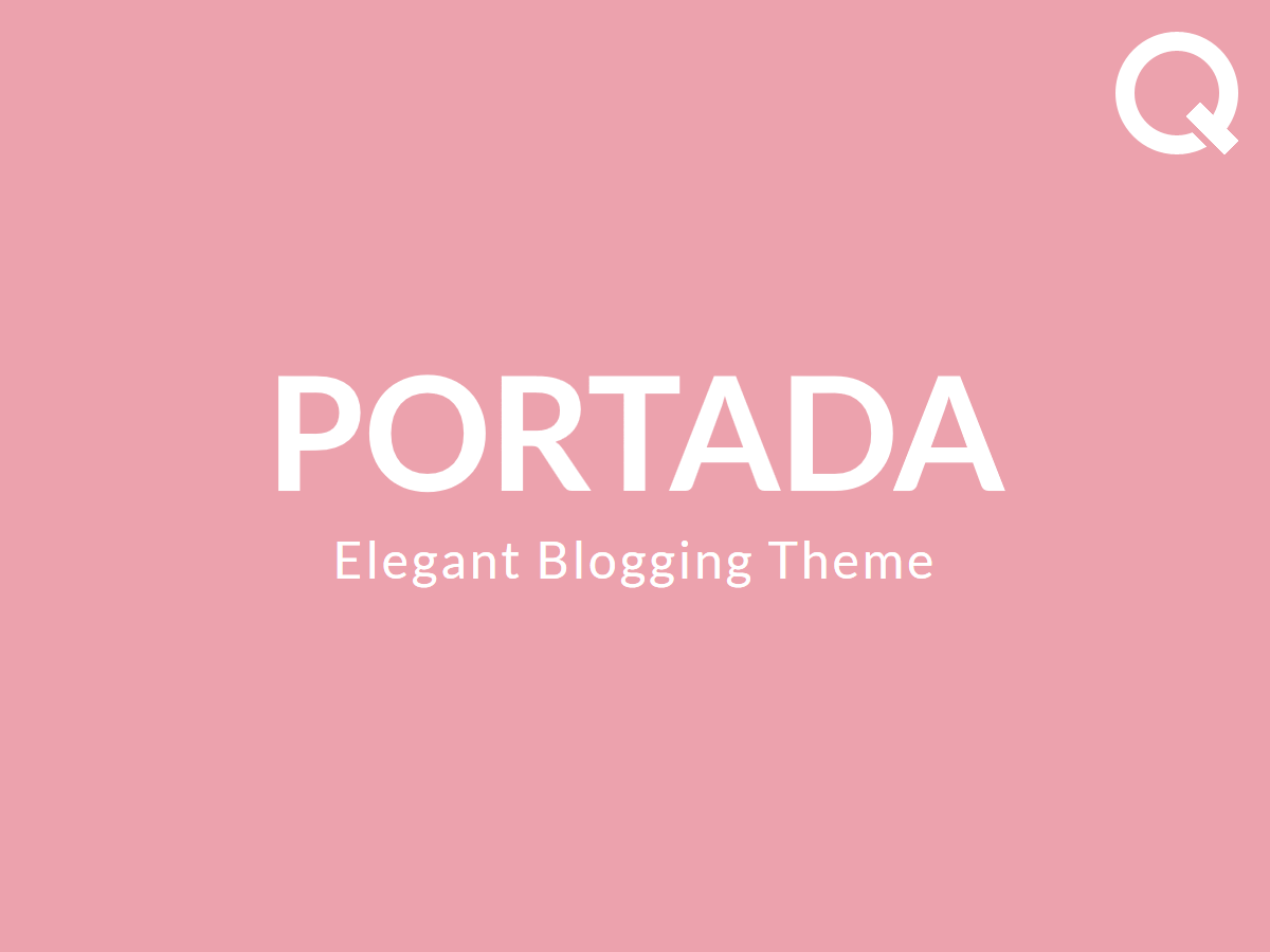 Portada - Elegant Blog Blogging WordPress Theme