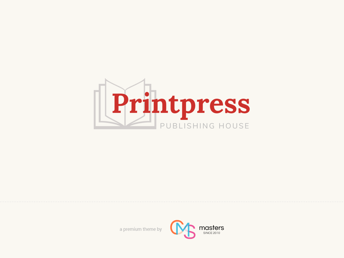 Printpress - Book Publishing WordPress Theme