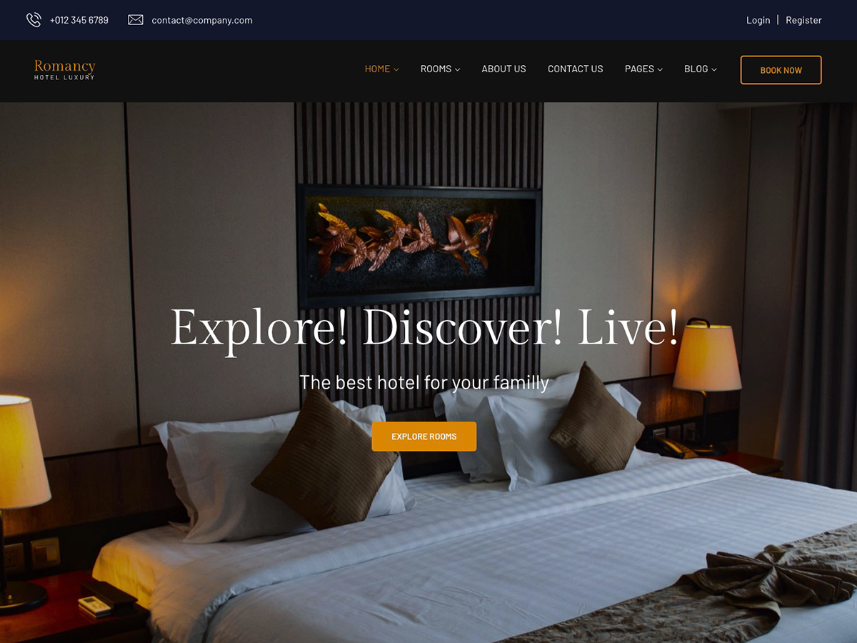 Romancy - Hotel Booking WordPress Theme