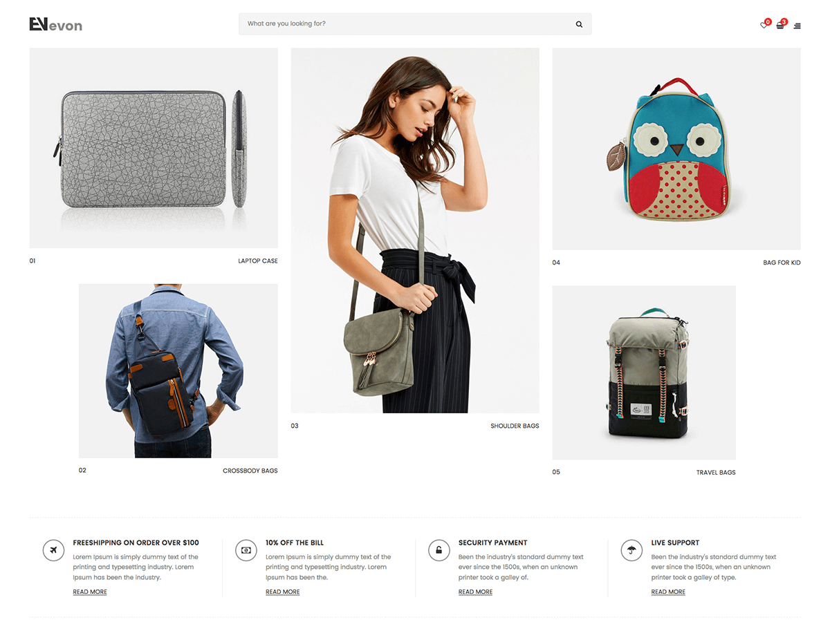 Evon - Bag Store WooCommerce WordPress Theme