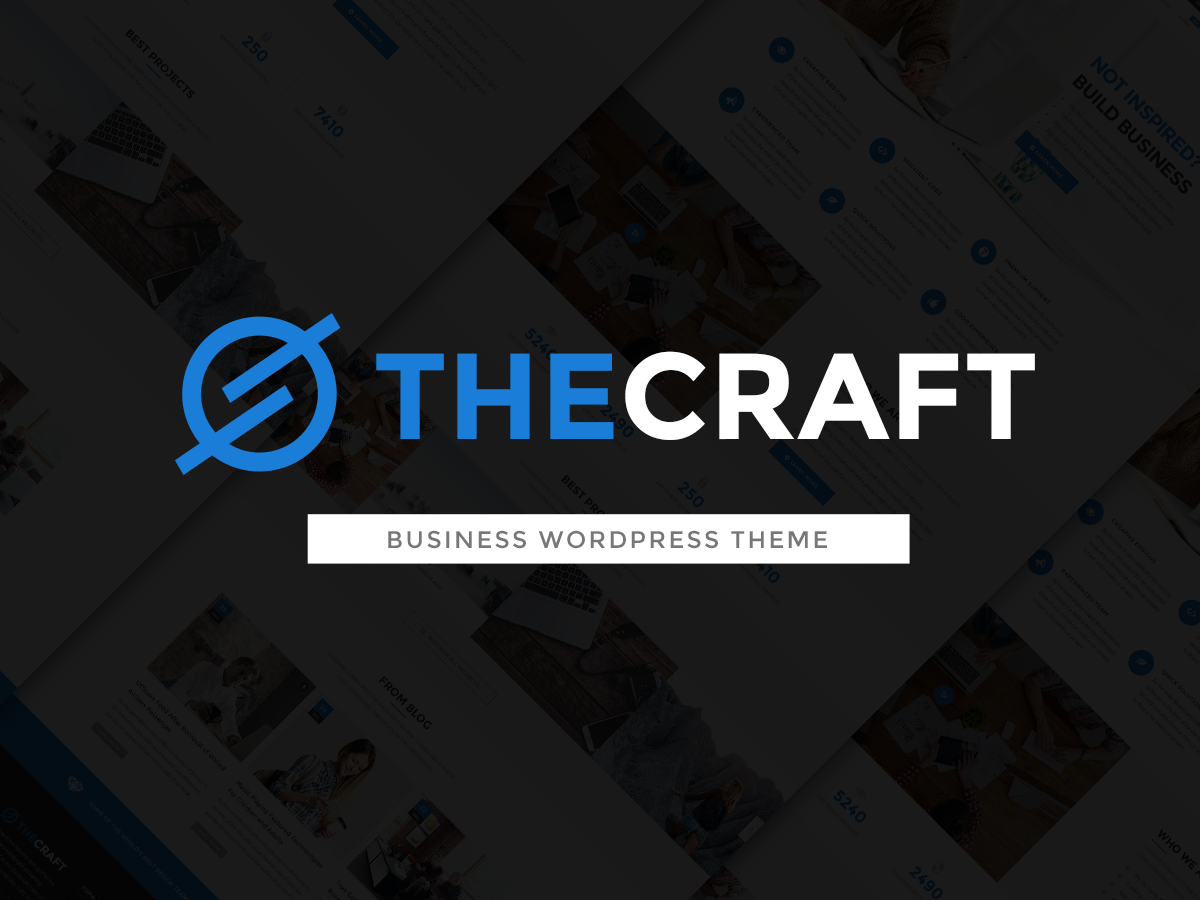 TheCraft - Responsive Multipurpose WordPress Theme