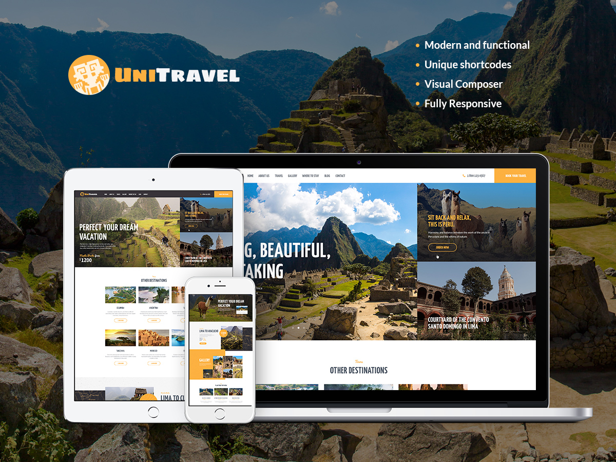 UniTravel | Travel Agency & Tourism Bureau WP