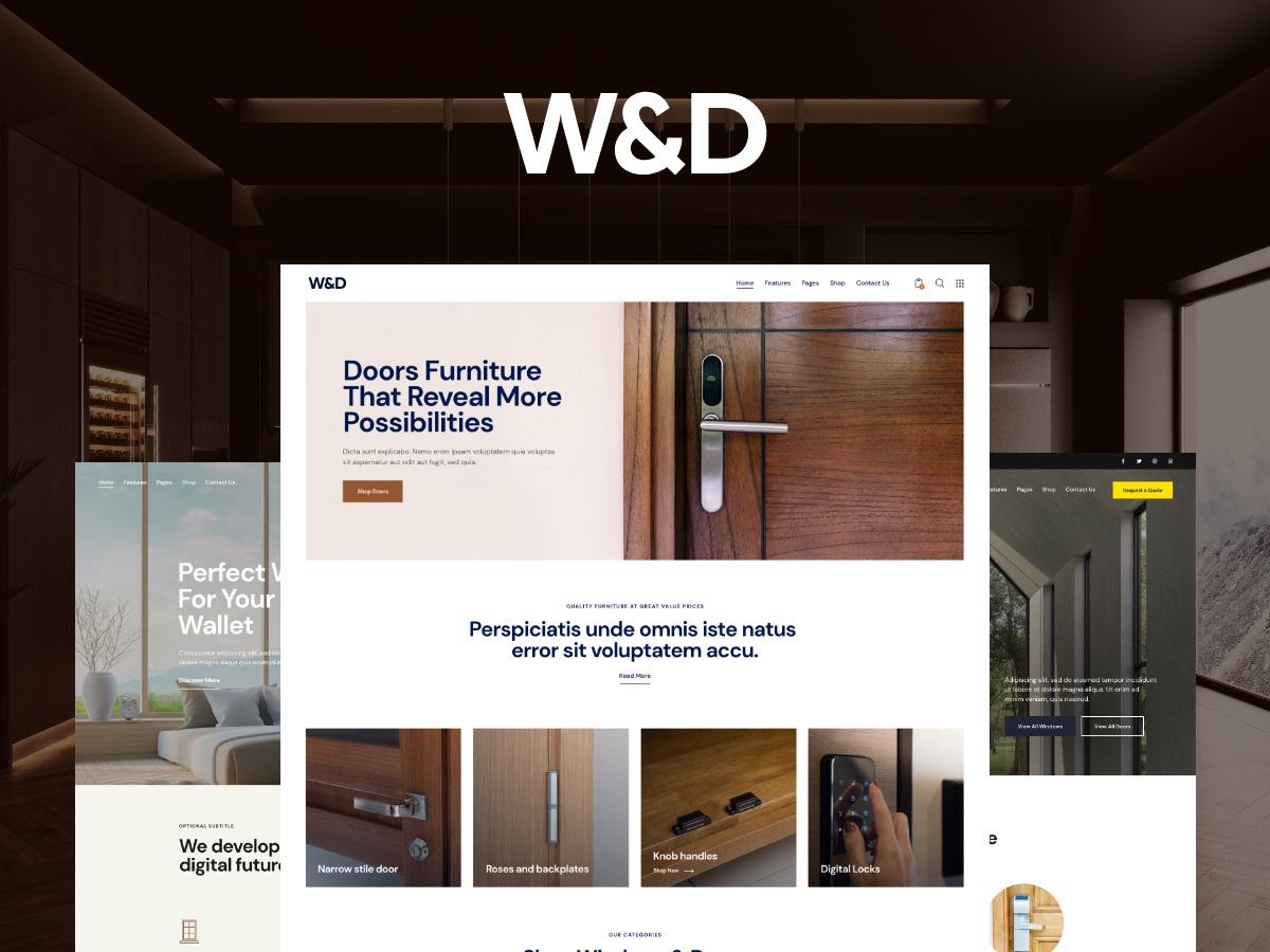 W&D - Windows & Doors Company WordPress Theme