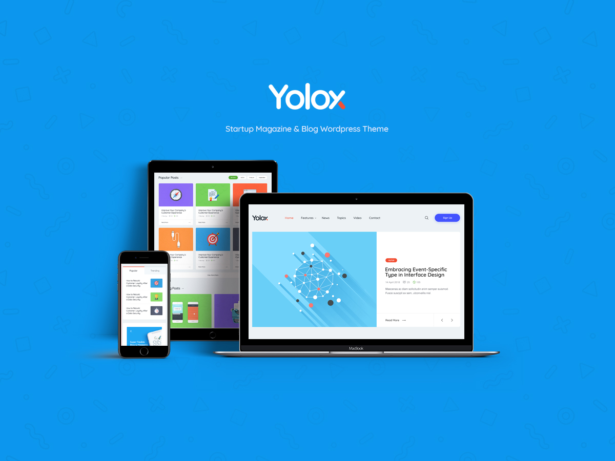 Yolox | Modern WordPress Blog Theme for Business