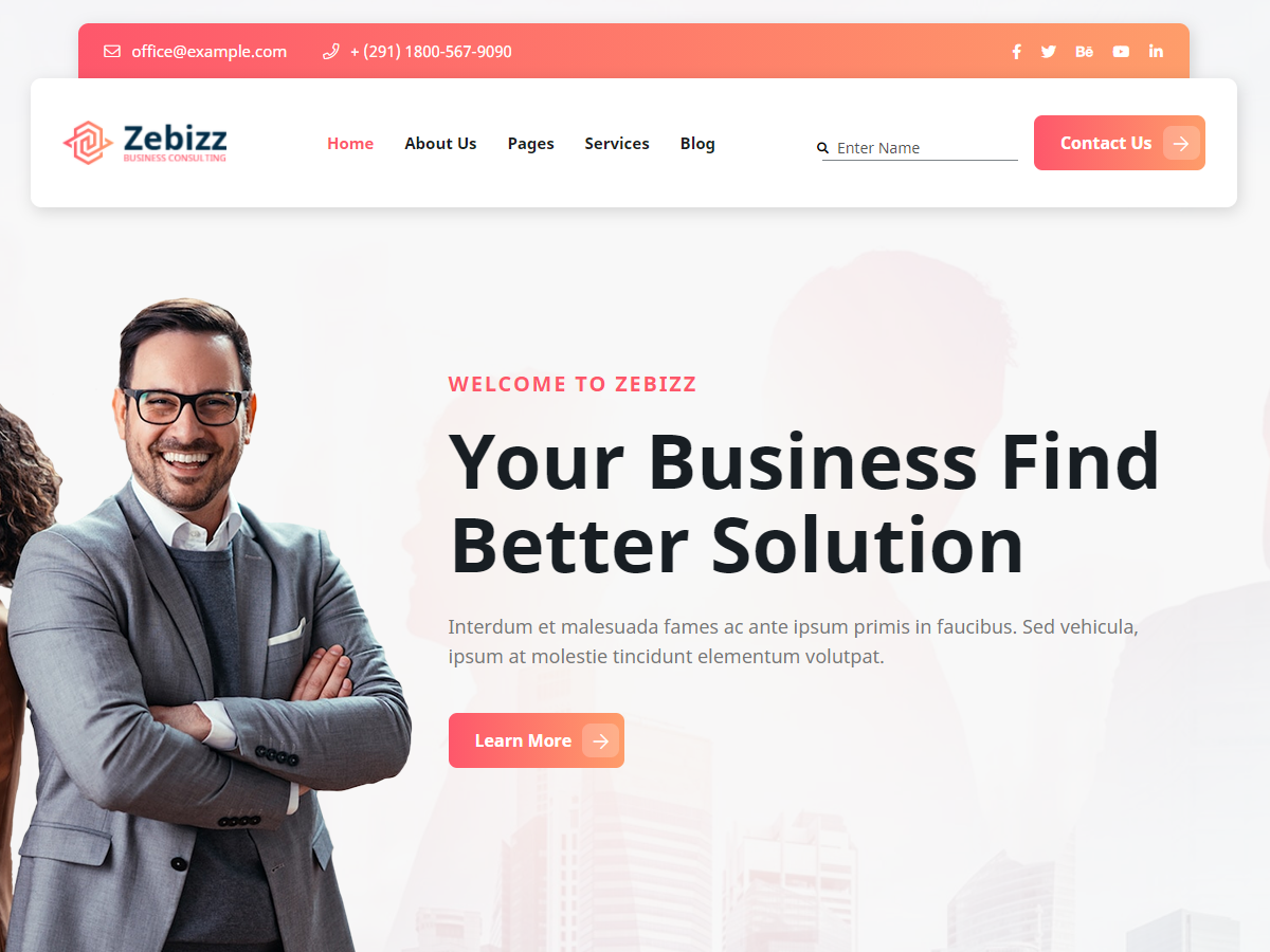 Zebizz - Business Consulting WordPress Theme