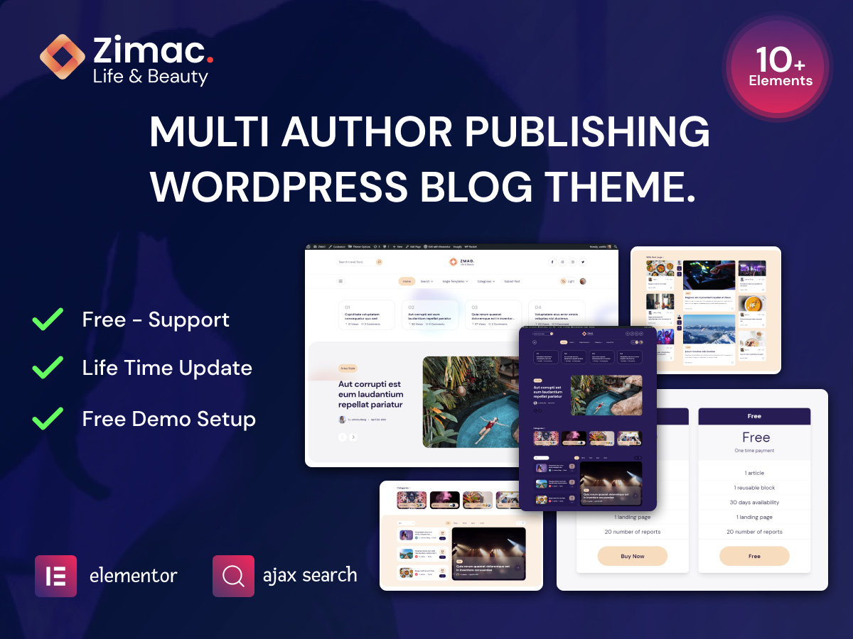 Zimac - Multi Author Publishing WordPress Theme